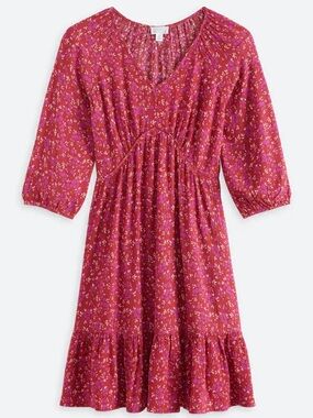 Market & Spruce Nataly Long Sleeve V-Neck Dress
